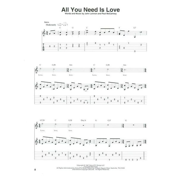 Hal Leonard Fingerpicking Beatles
