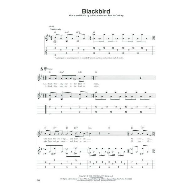 Hal Leonard Fingerpicking Beatles
