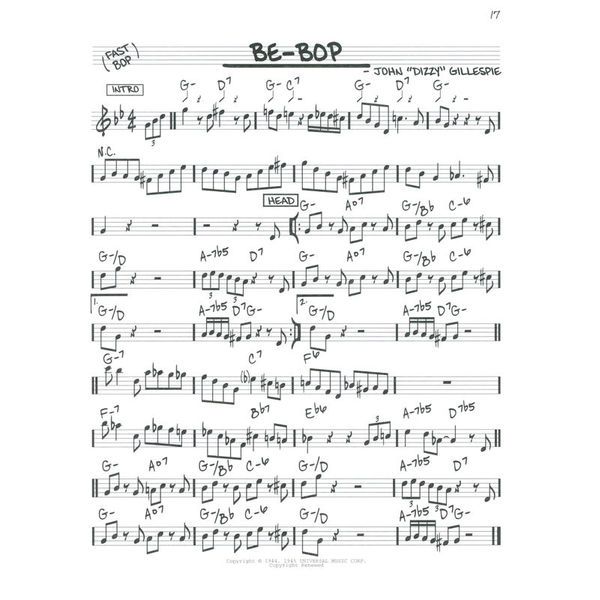 Hal Leonard The Real Bebop Book Bb