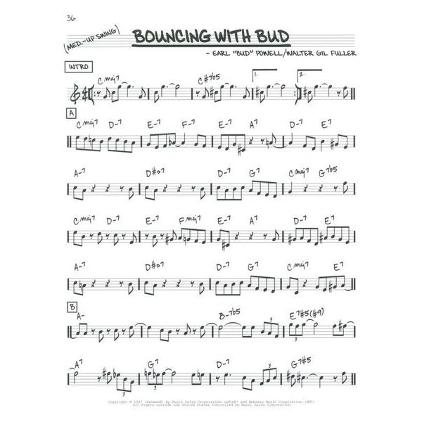 Hal Leonard The Real Bebop Book Bb