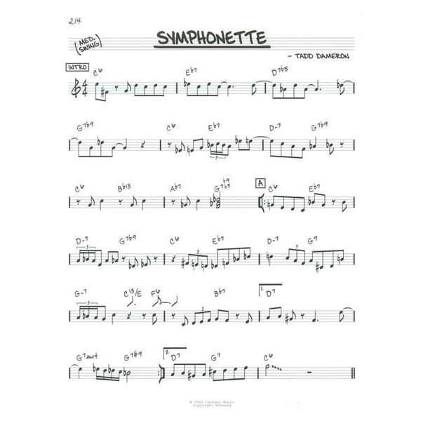 Hal Leonard The Real Bebop Book Bb