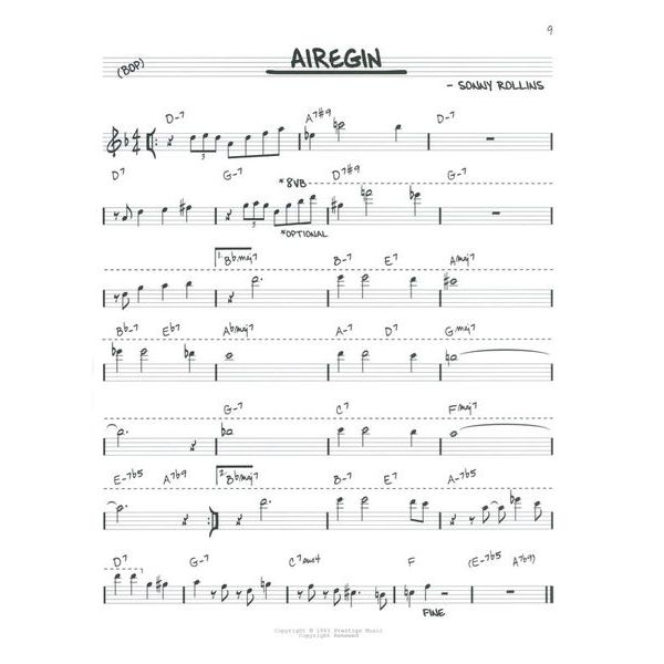 Hal Leonard The Real Bebop Book Eb