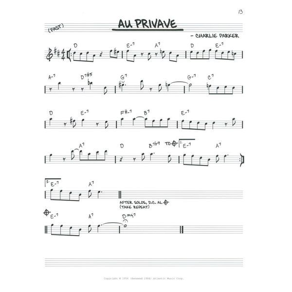 Hal Leonard The Real Bebop Book Eb