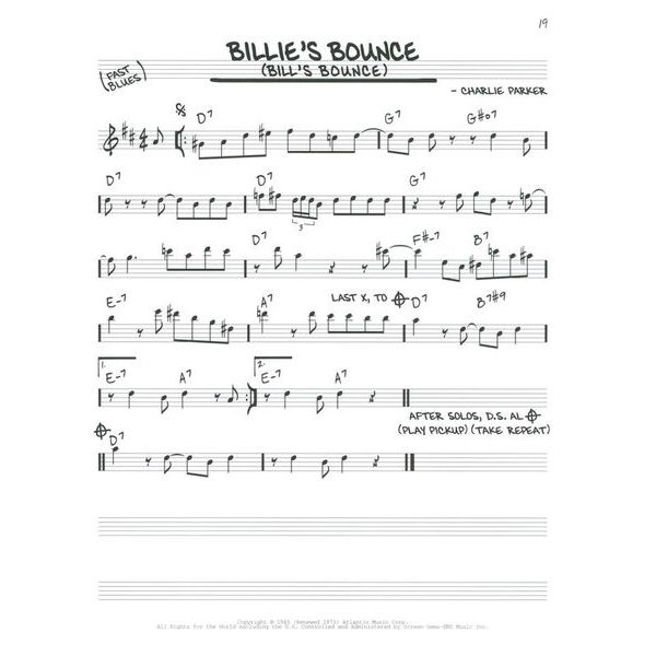 Hal Leonard The Real Bebop Book Eb