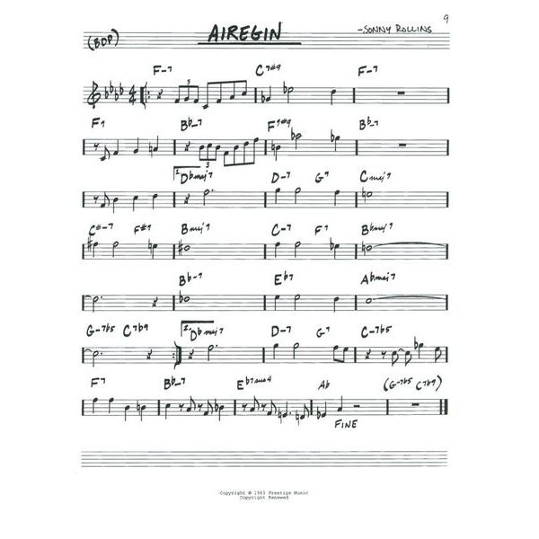 Hal Leonard The Real Bebop Book C