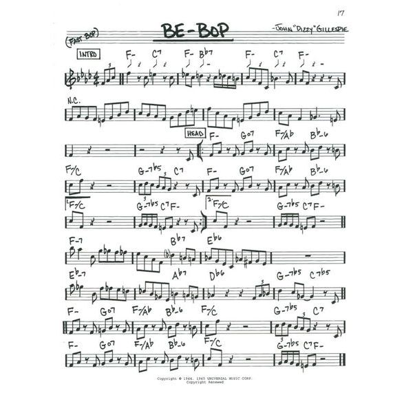 Hal Leonard The Real Bebop Book C