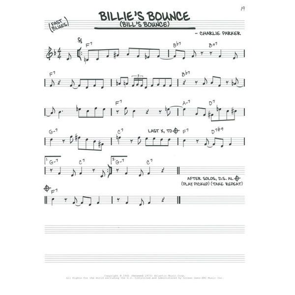 Hal Leonard The Real Bebop Book C