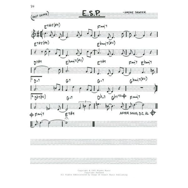 Hal Leonard The Real Bebop Book C