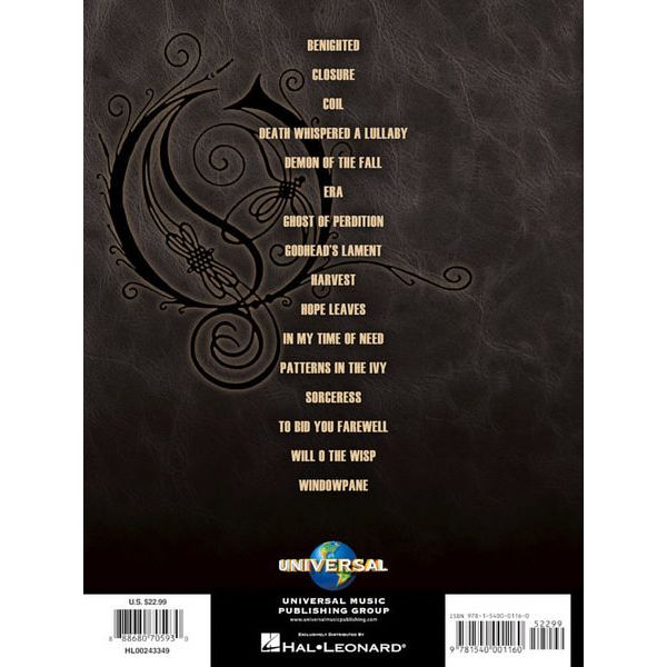 Hal Leonard The Best Of Opeth