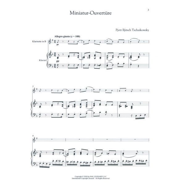 Hal Leonard Tschaikowsky Nussknacker KL