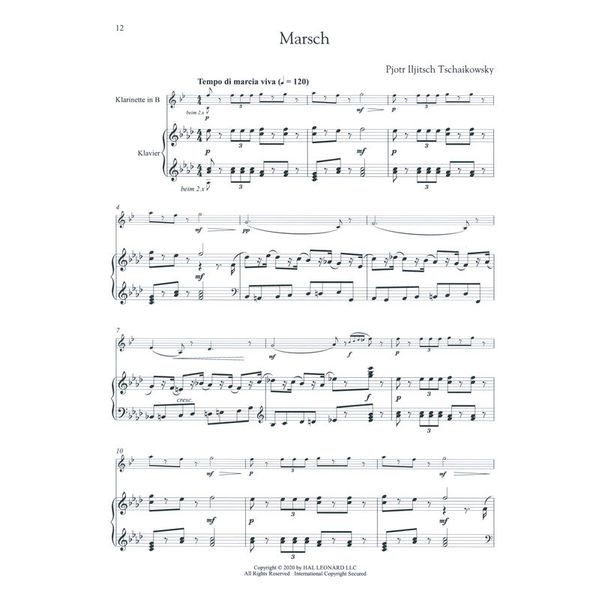 Hal Leonard Tschaikowsky Nussknacker KL