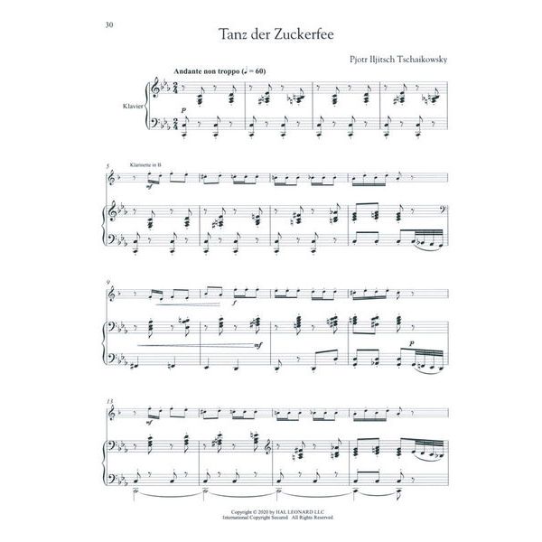 Hal Leonard Tschaikowsky Nussknacker KL