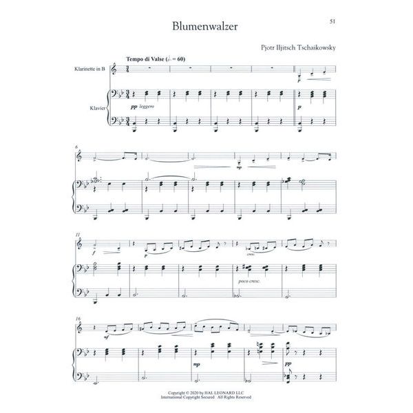Hal Leonard Tschaikowsky Nussknacker KL