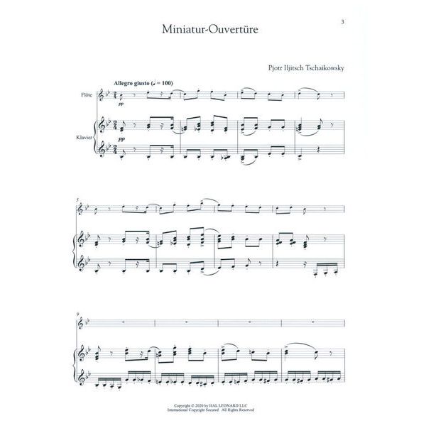 Hal Leonard Tschaikowsky Nussknacker Flute