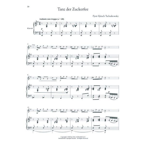 Hal Leonard Tschaikowsky Nussknacker Flute