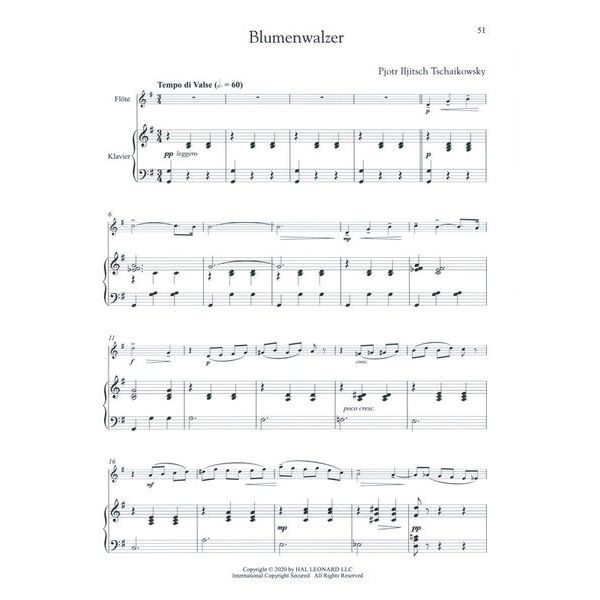 Hal Leonard Tschaikowsky Nussknacker Flute