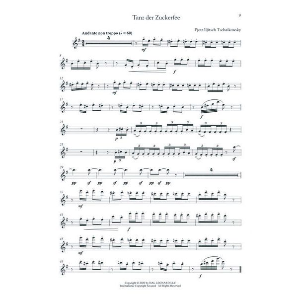 Hal Leonard Tschaikowsky Nussknacker Flute