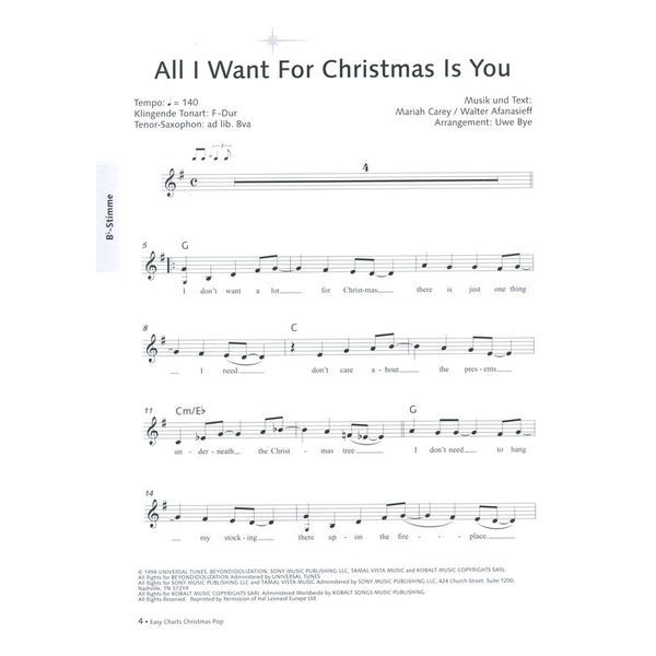 Music Factory EasyCharts Christmas Playalong