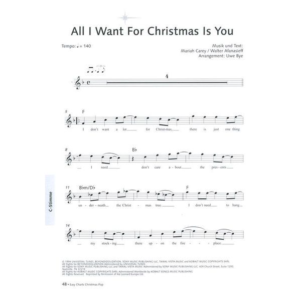 Music Factory EasyCharts Christmas Playalong