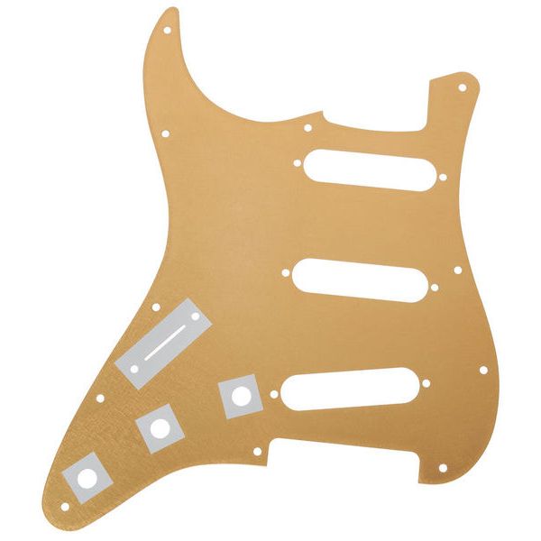 Fender Pickguard Strat. Gold SSS 11 – Thomann United States