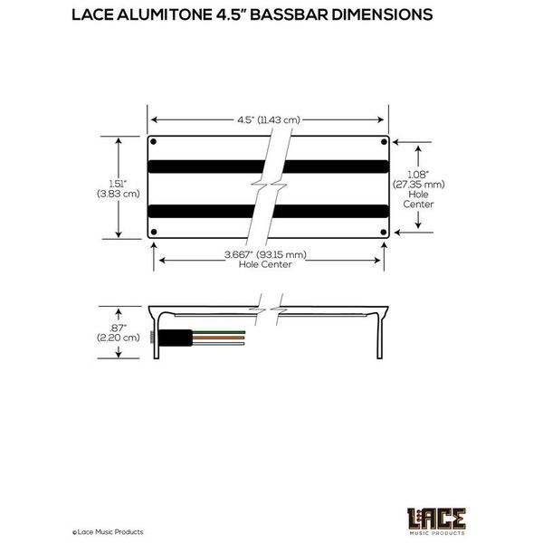 Lace Pickups Aluma Bass Bar 4.5 CH