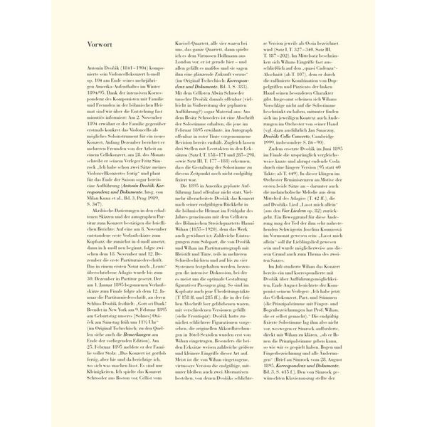 Henle Verlag Dvorak Cellokonzert h-moll
