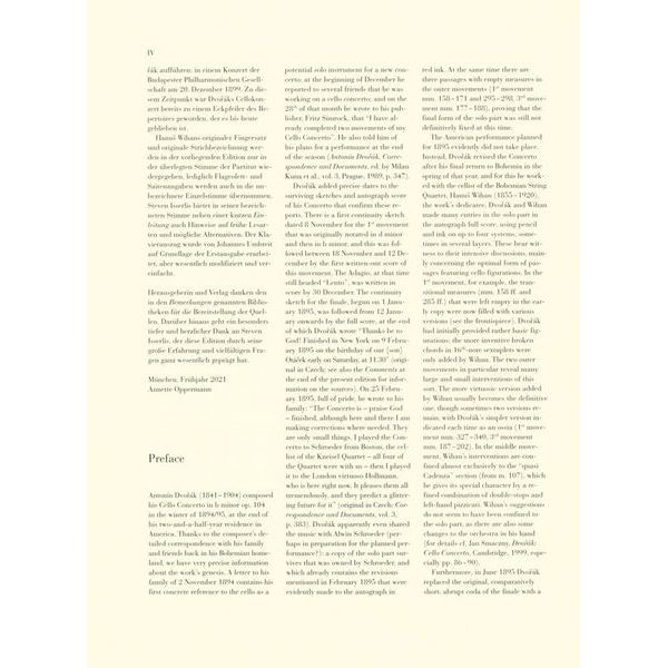 Henle Verlag Dvorak Cellokonzert h-moll