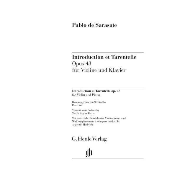 Henle Verlag Sarasate Introduction Op. 43