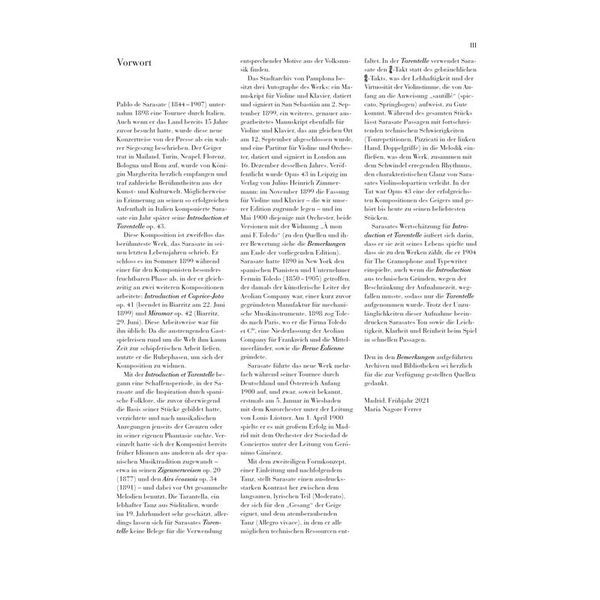 Henle Verlag Sarasate Introduction Op. 43