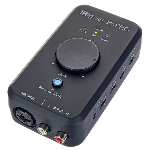 IK Multimedia iRig Stream Pro Streaming audio interface with in-line  multi-input mixer, professional quality streaming, right in the palm of  your