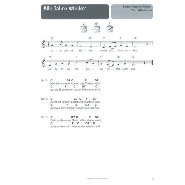 Bosworth 100 Kinderlieder Gitarre Weih