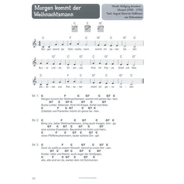 Bosworth 100 Kinderlieder Gitarre Weih