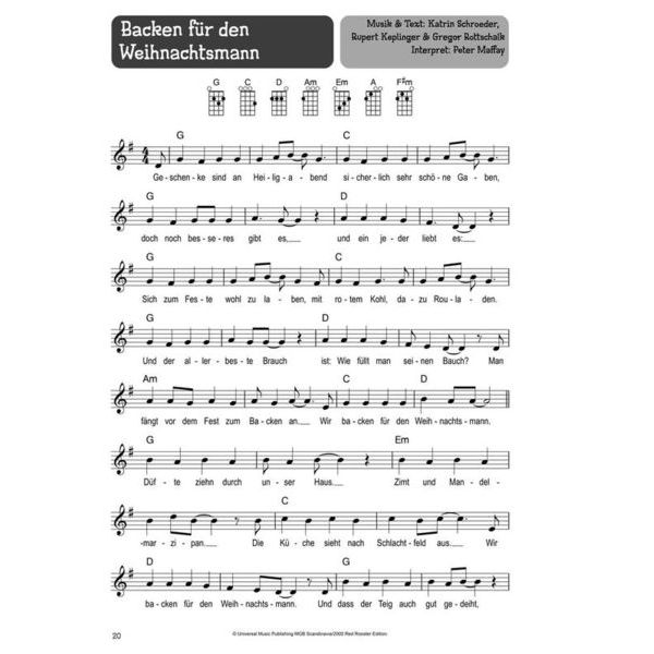 Bosworth 100 Kinderlieder Ukulele Weih