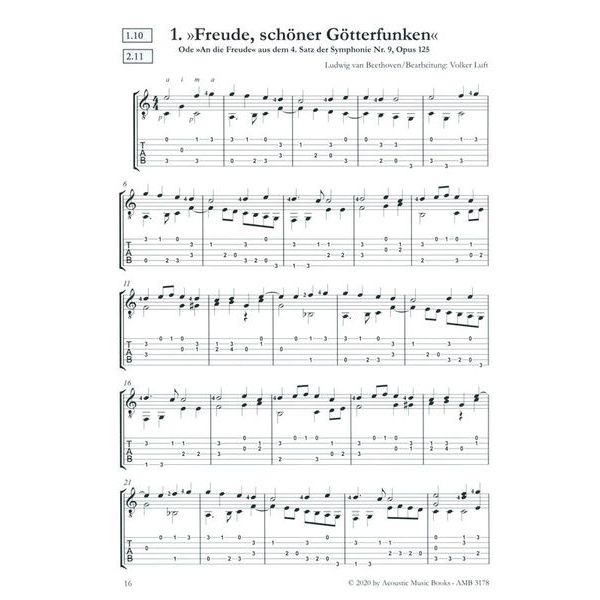 Acoustic Music Books Beethoven Masterworks Guitar