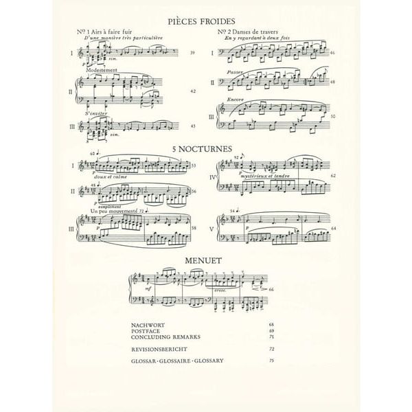 Edition Peters Satie Klavierwerke