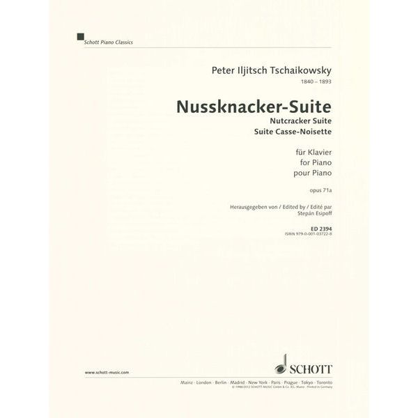 Schott Tschaikowsky Nussknacker-Suite