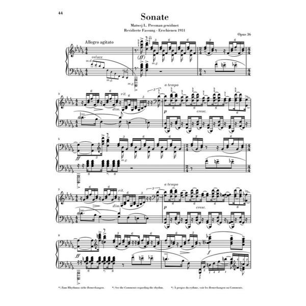 Henle Verlag Rachmaninow Klaviersonate Nr.2