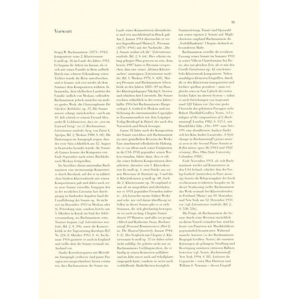 Henle Verlag Rachmaninow Klaviersonate Nr.2