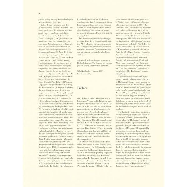 Henle Verlag Schumann Kreisleriana op. 16