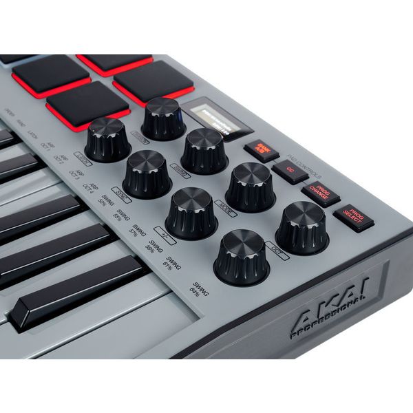 TECLADO CONTROLADOR MIDI-USB AKAI MPK MINI MK3 GREY