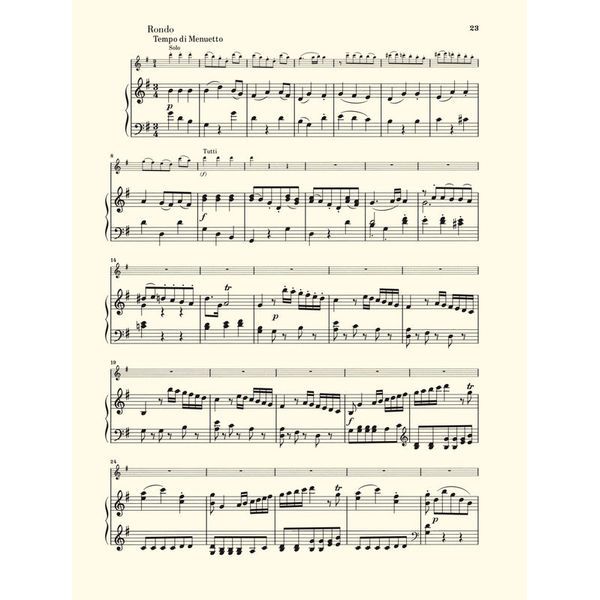 Henle Verlag Mozart Flötenkonzert Nr. 1