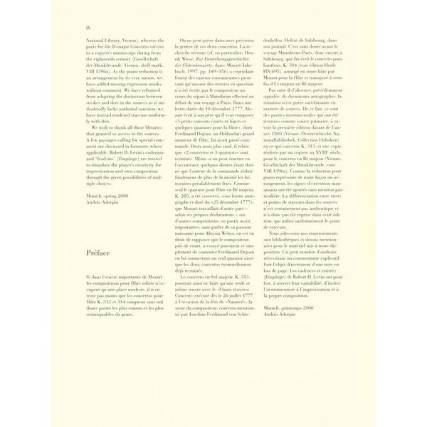 Henle Verlag Mozart Flötenkonzert Nr. 1