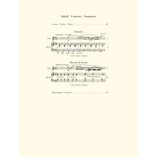 Henle Verlag Fauré Fantaisie op. 79