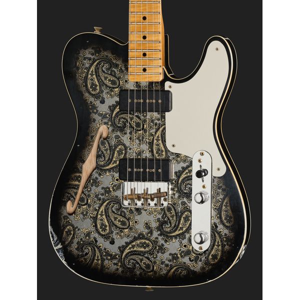 Fender Tele Dual P90 Black Paisley