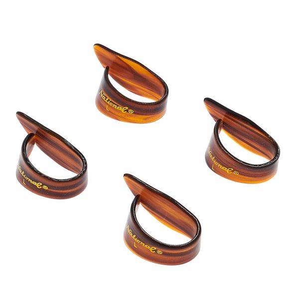 thumbnail image 2 of D'Addario National Brass Finger Picks - 4-Pack Traditional Moldable Design 2 of 9