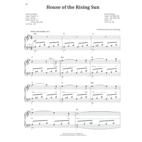 Hal Leonard 50 Songs You Should Organ