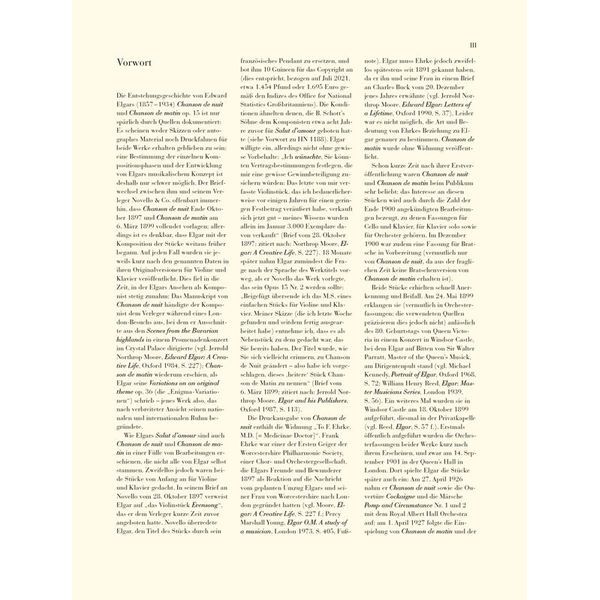 Henle Verlag Elgar Chanson De Nuit/De Matin
