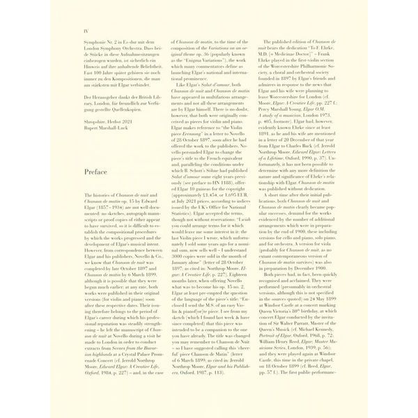 Henle Verlag Elgar Chanson De Nuit/De Matin