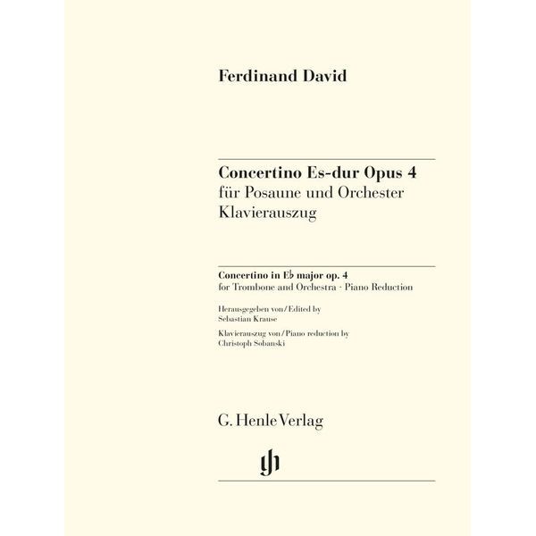 Henle Verlag David Concertino Es-Dur