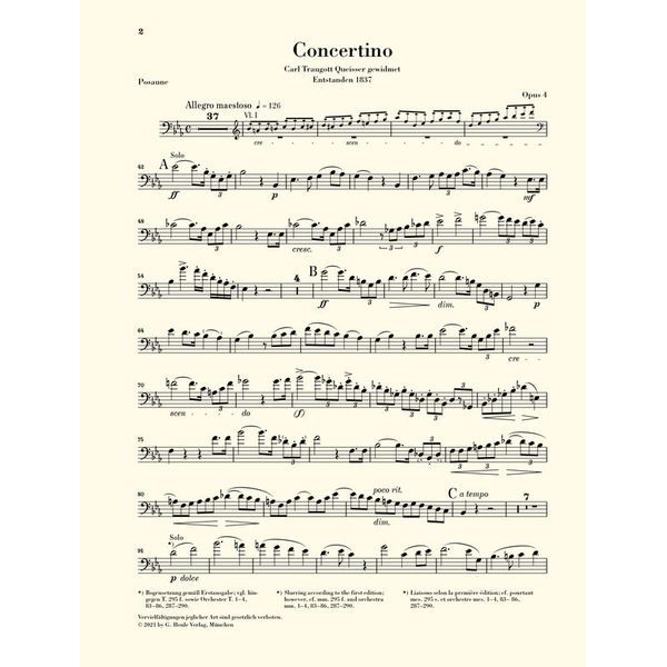 Henle Verlag David Concertino Es-Dur
